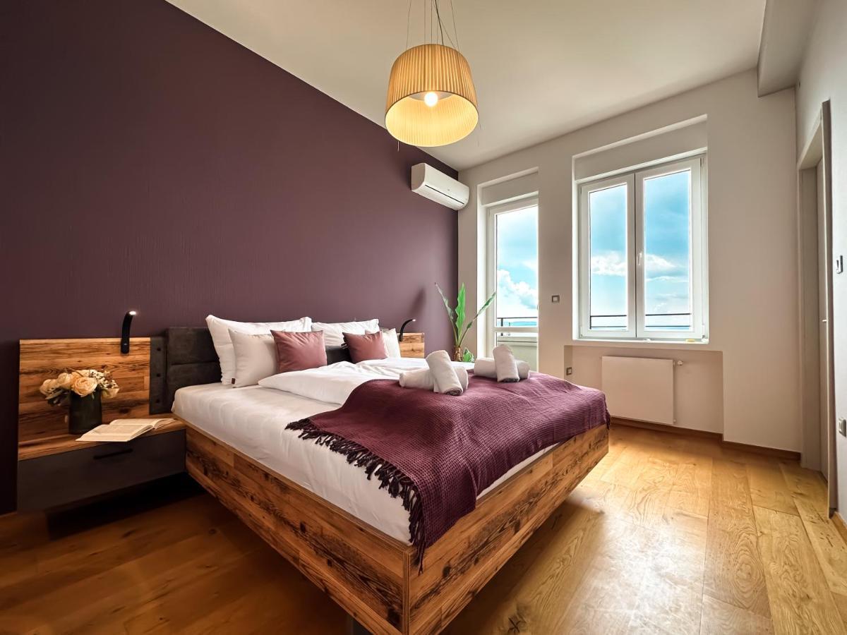 105M2 Penthouse Sea View Rijeka With Free Garage Parking Apartment Bagian luar foto